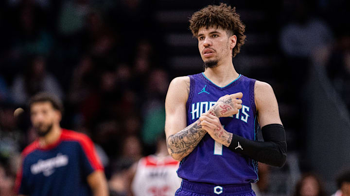 Charlotte Hornets guard LaMelo Ball Charlotte Hornets guard LaMelo Ball