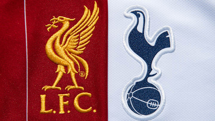 The Liverpool and Tottenham Hotspur Club Badges