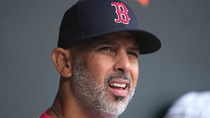 Apr 3, 2025; Baltimore, Maryland, USA; Boston Red Sox manager Alex Cora prior to the game against the Baltimore Orioles at Oriole Park at Camden Yards. Mandatory Credit: Mitch Stringer-Imagn Images