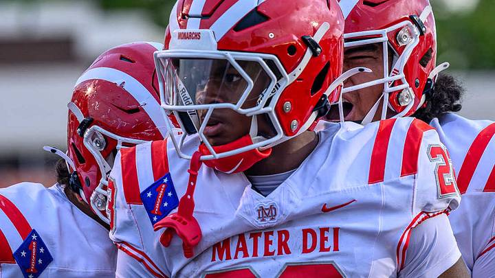 Mater Dei improves to 4-0 after a narrow victory over Corona Centennial at the Santa Ana Bowl on Friday, September 11, 2026. Mater Dei improves to 4-0 after a narrow victory over Corona Centennial at the Santa Ana Bowl on Friday, September 11, 2026.