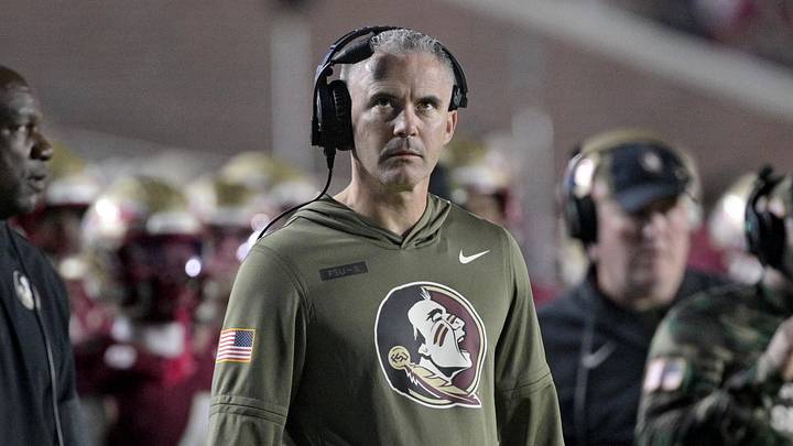 Nov 15, 2025; Tallahassee, Florida, USA; Florida State Seminoles head coach Mike Norvell during the second half against the Virginia Tech Hokies at Doak S. Campbell Stadium. Mandatory Credit: Melina Myers-Imagn Images Nov 15, 2025; Tallahassee, Florida, USA; Florida State Seminoles head coach Mike Norvell during the second half against the Virginia Tech Hokies at Doak S. Campbell Stadium. Mandatory Credit: Melina Myers-Imagn Images