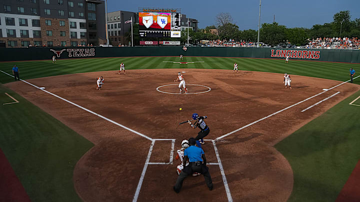 The Texas Longhorns are hosting the Austin Regional at Red & Charline McCombs Field.