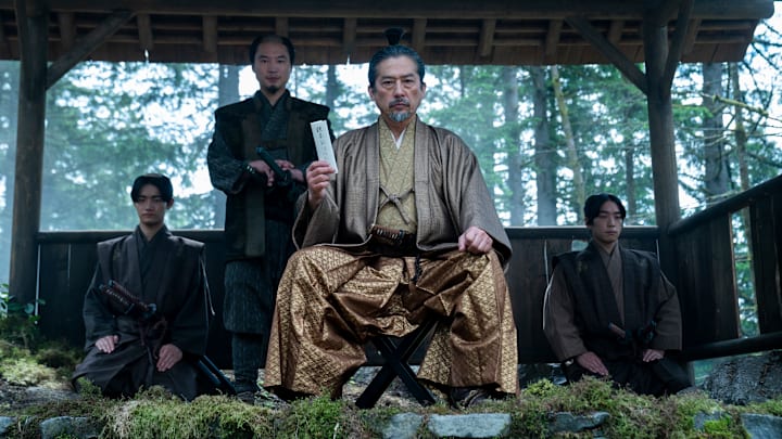“SHOGUN” -- "A Dream of a Dream" -- Episode 10 (Airs April 23) Pictured (L-R): Hiroto Kanai as Kashigi Omi, Hiroyuki Sanada as Yoshii Toranaga. CR: Katie Yu/FX