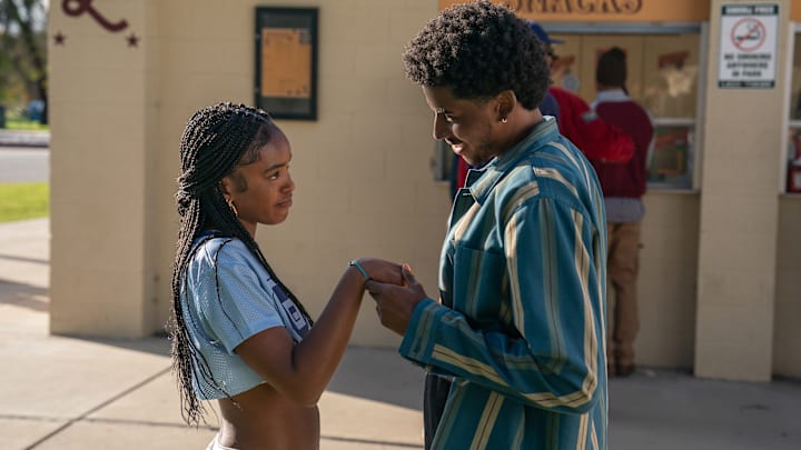 (L to R) Lovie Simone as Keisha Clark and Michael Cooper Jr. as Justin Edwards in Episode 102 of Forever