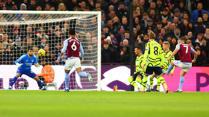 Arsenal were beaten at Villa Park in December