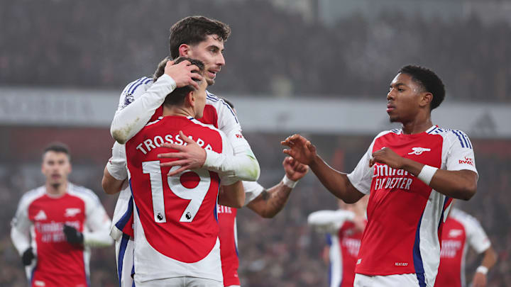 Arsenal won by a slender margin in their final outing of 2024