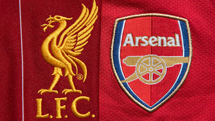 The Liverpool and Arsenal Club Crests