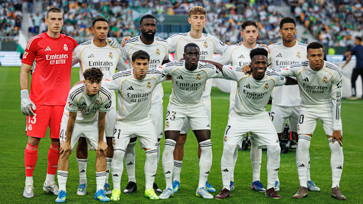Players of Real Madrid seen during LaLiga EA Sports game