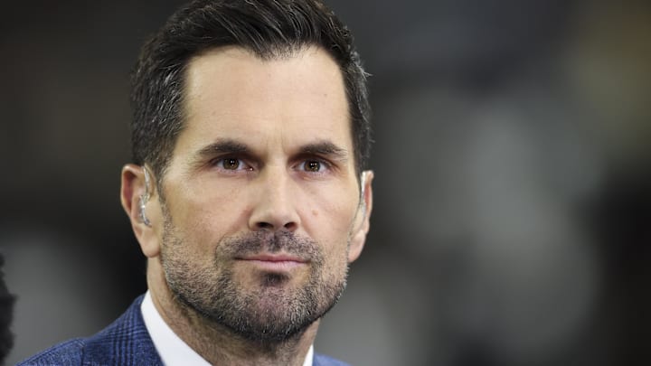 Dec 3, 2022; Indianapolis, Indiana, USA; FOX Sports analyst Matt Leinart before the Big Ten Championship between the Michigan Wolverines and the Purdue Boilermakers at Lucas Oil Stadium. Dec 3, 2022; Indianapolis, Indiana, USA; FOX Sports analyst Matt Leinart before the Big Ten Championship between the Michigan Wolverines and the Purdue Boilermakers at Lucas Oil Stadium.