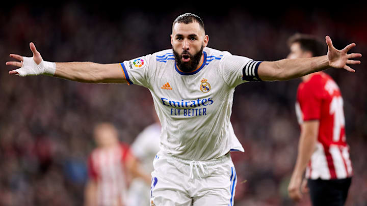 Karim Benzema a inscrit son 299ème but avec le Real Madrid. Karim Benzema a inscrit son 299ème but avec le Real Madrid.
