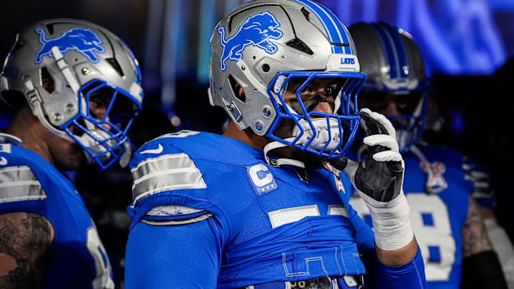 Detroit Lions offensive tackle Penei Sewell (58).