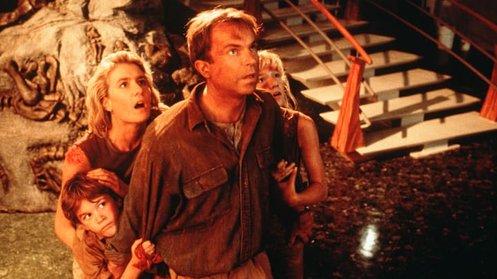 JURASSIC PARK - Why celebrate the spookiest time of the year for only 13 nights when you can celebrate for 31!? Freeform has expanded their annual Halloween programming event to "31 Nights of Halloween" bringing more thrills and chills to the entire month. From Oct. 1, the network will be invaded by everyoneÕs favorite witches, a murderous barber, out of control dinosaurs and everything else that goes bump in the night. (Universal & Amblin/Murray Close)
JOSEPH MAZZELLO, LAURA DERN, SAM