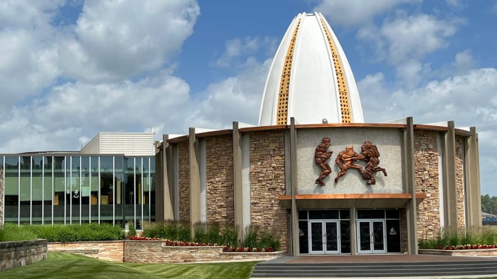 The Pro Football Hall of Fame in Canton, OH The Pro Football Hall of Fame in Canton, OH