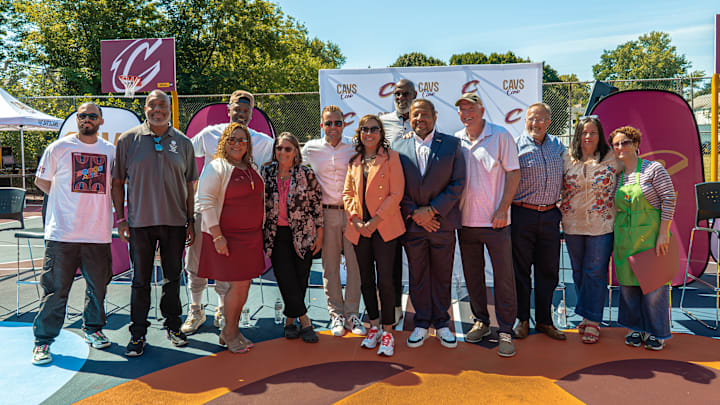 The Cleveland Cavaliers unveiled a new court at Trent Park in Clark-Fulton, another step in the organization's commitment to the Cleveland community.