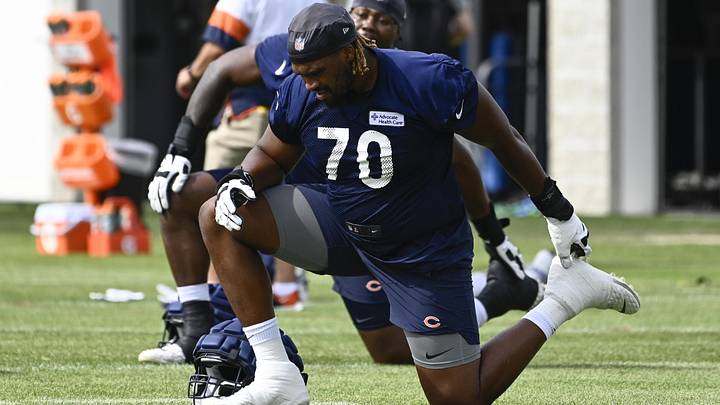 Chicago Bears offensive lineman Braxton Jones.