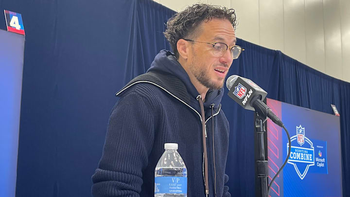 Miami Dolphins head coach Mike McDaniel speaks at the 2025 NFL scouting combine. Miami Dolphins head coach Mike McDaniel speaks at the 2025 NFL scouting combine.
