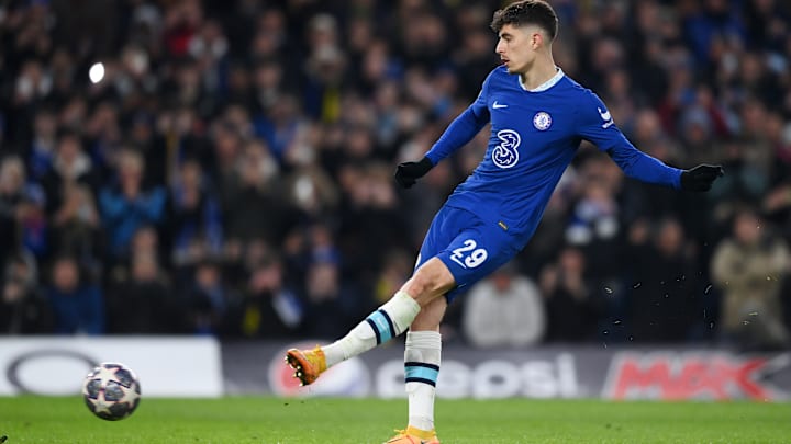 Kai Havertz a dû s'y prendre à deux fois pour marquer son penalty.