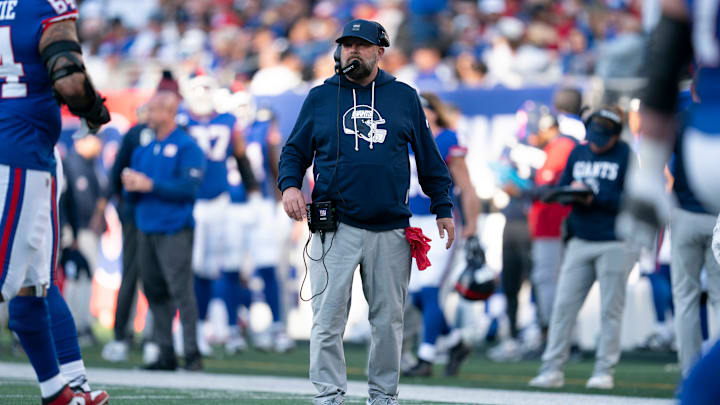 New York Giants head coach Brian Daboll has a 20-40-1 record in four seasons. New York Giants head coach Brian Daboll has a 20-40-1 record in four seasons.