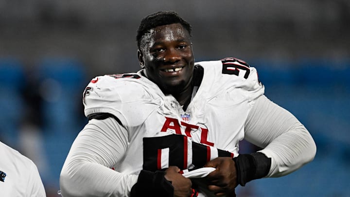 Atlanta Falcons defensive tackle Ruke Orhorhoro is ascending into a larger role by the week.