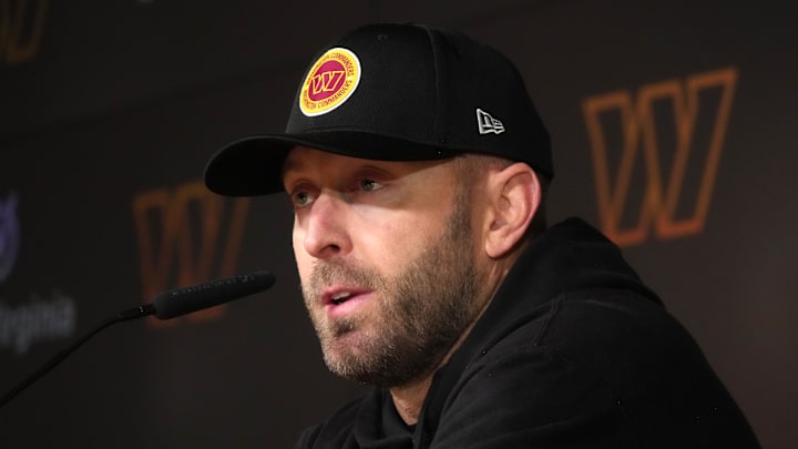 Washington Commanders offensive coordinator Kliff Kingsbury at press conference