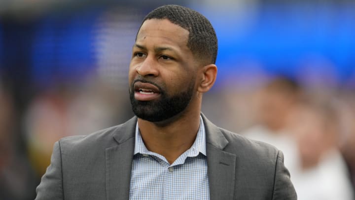 Dec 3, 2023; Inglewood, California, USA; Cleveland Browns general manager Andrew Berry reacts during the game against the Los Angeles Rams at SoFi Stadium. Dec 3, 2023; Inglewood, California, USA; Cleveland Browns general manager Andrew Berry reacts during the game against the Los Angeles Rams at SoFi Stadium.