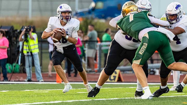 Brownsburg and Westfield are pictured here from last year's game played just one day shy of a year ago on Sept. 26, 2025. The two undefeated Indiana powers met again Friday night in the latest edition of their fierce rivalry. Brownsburg and Westfield are pictured here from last year's game played just one day shy of a year ago on Sept. 26, 2025. The two undefeated Indiana powers met again Friday night in the latest edition of their fierce rivalry.