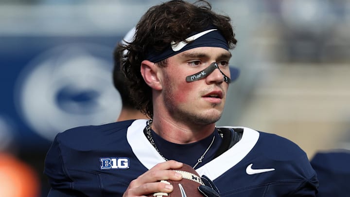 Oct 11, 2025: Penn State Nittany Lions quarterback Drew Alla at Beaver Stadium.