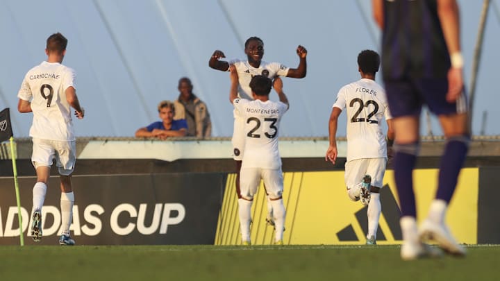 Apr 2, 2024; Bradenton, FL, USA; Orlando City B and Inter Miami II at IMG Academy. Mandatory Credit: Morgan Tencza-Imagn Images