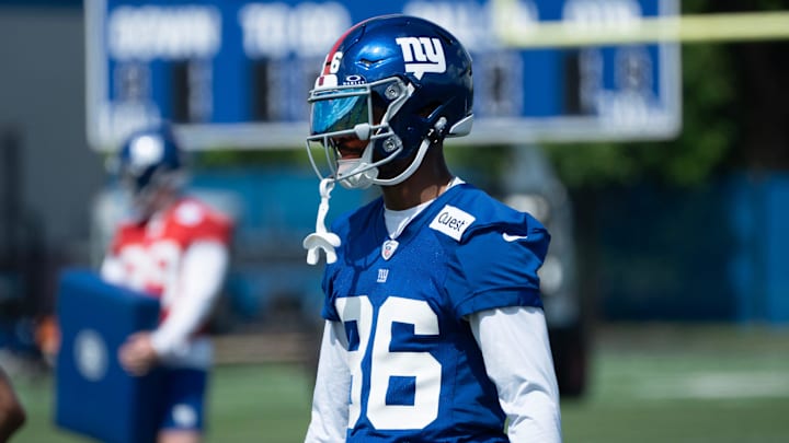 Darius Slayton, wide receiver. The NY Giants NFL team held an organized team activity at their training facility in East Rutherford, NJ on Thursday May 30, 2024.