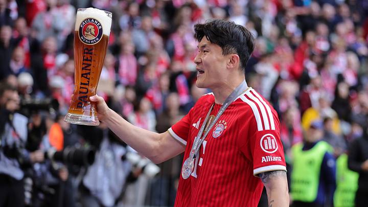 Minjae Kim feierte mit dem FC Bayern die Meisterschaft Minjae Kim feierte mit dem FC Bayern die Meisterschaft