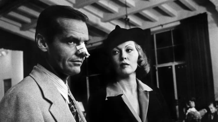 Jack Nicholson and Faye Dunaway in 'Chinatown' (1974).