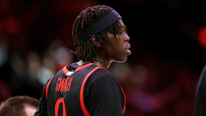 San Diego State Aztecs forward Magoon Gwath (0). 