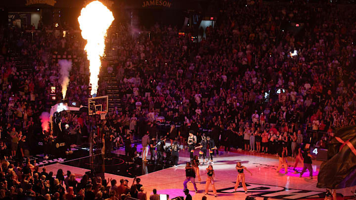 The Phoenix Mercury get ready to host the Indiana Fever on June 30, 2024, at Footprint Center in Phoenix.