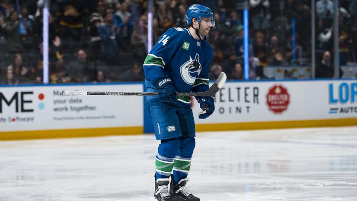 Apr 14, 2026; Vancouver, British Columbia, CAN; Vancouver Canucks forward Jake DeBrusk (74) celebrates his goal against the Los Angeles Kings in the second period at Rogers Arena. Mandatory Credit: Bob Frid-Imagn Images Apr 14, 2026; Vancouver, British Columbia, CAN; Vancouver Canucks forward Jake DeBrusk (74) celebrates his goal against the Los Angeles Kings in the second period at Rogers Arena. Mandatory Credit: Bob Frid-Imagn Images