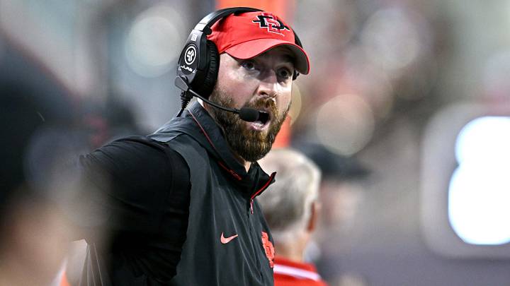 San Diego State Aztecs head coach Sean Lewis.