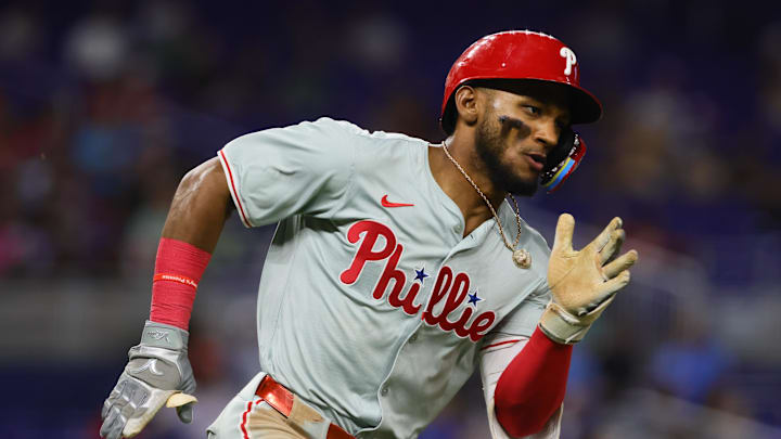 Philadelphia Phillies center fielder Johan Rojas suffered an apparent injury in LIDOM play on Saturday.