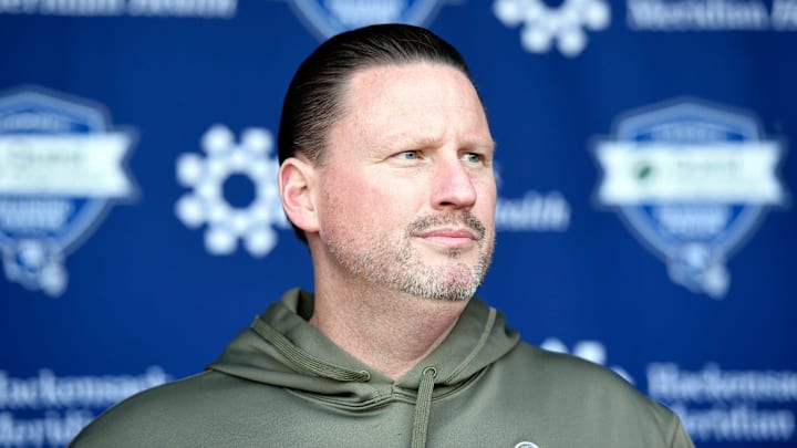 New York Giants head coach Ben McAdoo speaks to the media on Wednesday, November 29, 2017 in East Rutherford, NJ. New York Giants head coach Ben McAdoo speaks to the media on Wednesday, November 29, 2017 in East Rutherford, NJ.