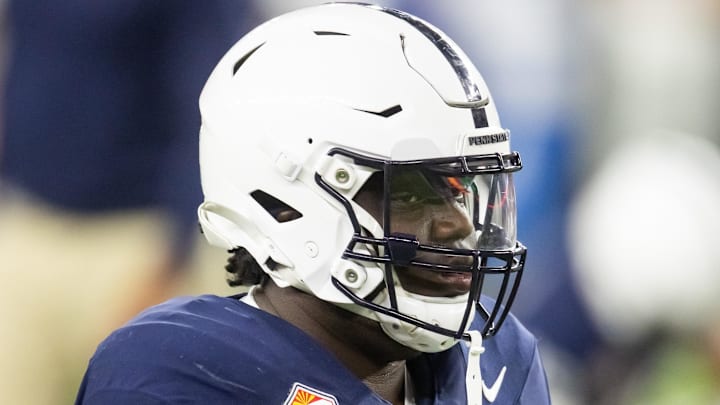 Penn State Nittany Lions offensive lineman JB Nelson is pictured in the Fiesta Bowl against the Boise State Broncos. 