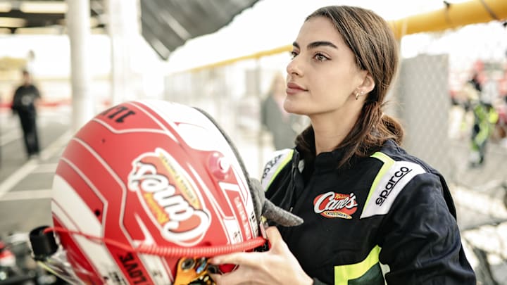 Raising Cane's International Women's Month Event with NASCAR Driver Toni Breidinger in Phoenix