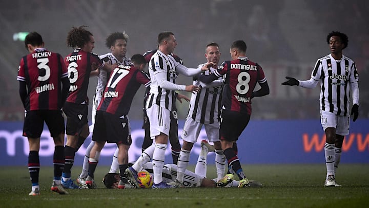 Only two yellow cards were shown despite some raised tensions in Bologna's 2-0 defeat at home to Juventus in December