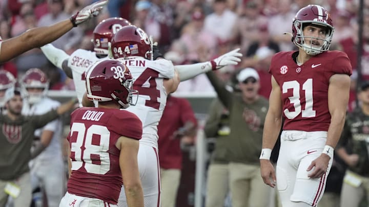 Alabama Crimson Tide kicker Conor Talty (31)