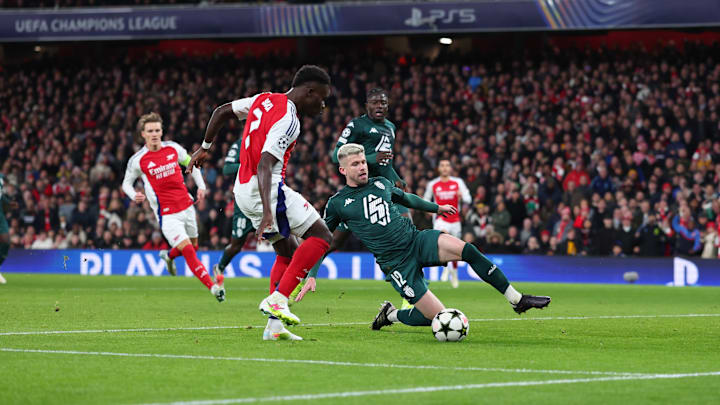 Bukayo Saka produced the opener in the first half