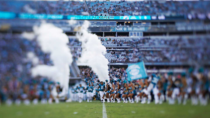 (EDITOR   S NOTE: A tilt shift lens was used to make this image.) Jacksonville Jaguars safety