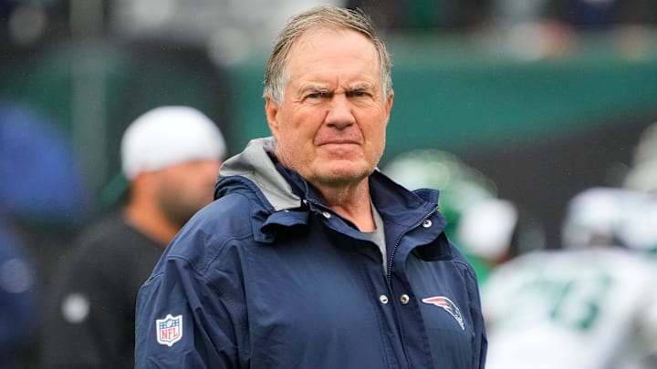 New England Patriots head coach Bill Belichick on the sidelines in 2023. New England Patriots head coach Bill Belichick on the sidelines in 2023.