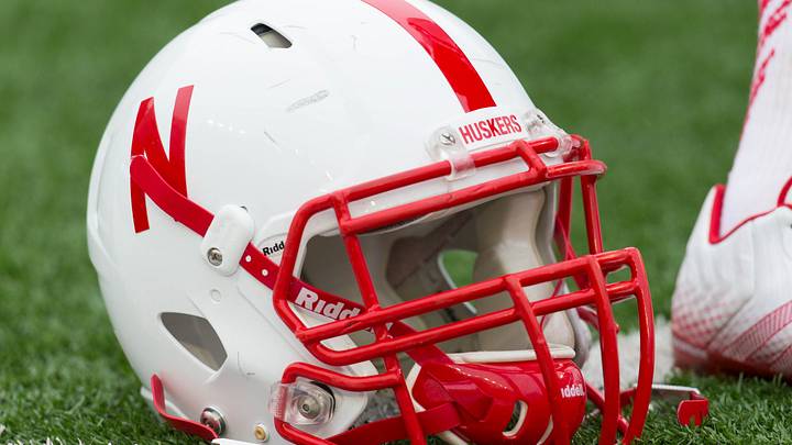 Nov 15, 2014; Madison, WI, USA; A Nebraska Cornhuskers helmet sits on the field during warmups prior to the game against the Wisconsin Badgers at Camp Randall Stadium. Wisconsin won 59-24. Nov 15, 2014; Madison, WI, USA; A Nebraska Cornhuskers helmet sits on the field during warmups prior to the game against the Wisconsin Badgers at Camp Randall Stadium. Wisconsin won 59-24.