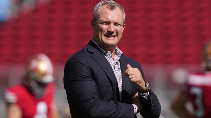 San Francisco 49ers general manager John Lynch before the game against the Arizona Cardinals at Levi's Stadium.