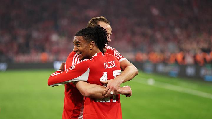 Bayern Munich stars Michael Olise and Harry Kane feature in UEFA's team of the season. Bayern Munich stars Michael Olise and Harry Kane feature in UEFA's team of the season.