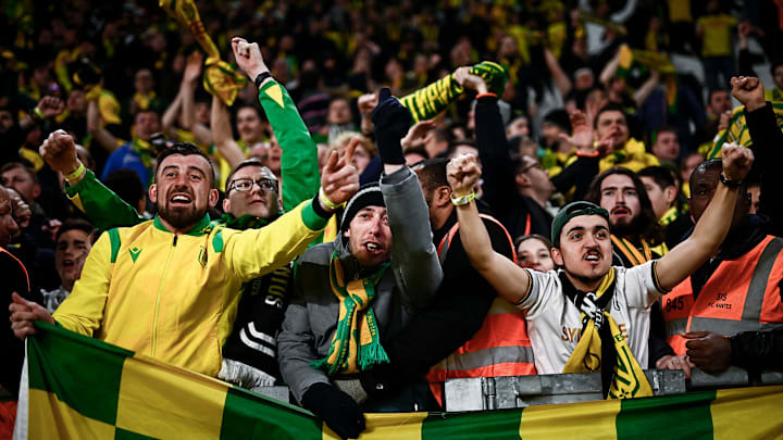 Les fans du FC Nantes ont fait du bruit lors de ce barrage retour de l'Europa League.