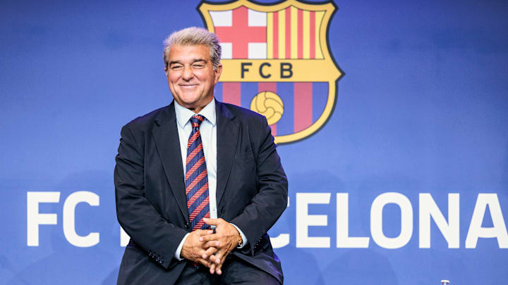 Laporta at press conference 
