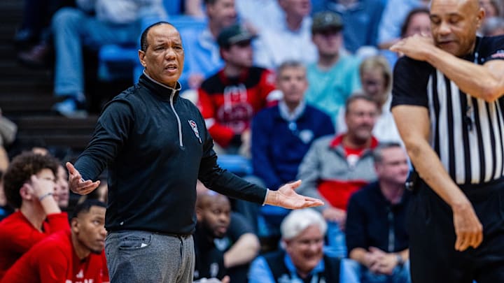NC State basketball head coach Kevin Keatts versus UNC